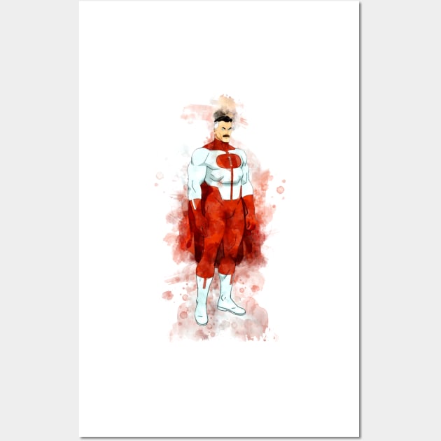 Invincible - Omni-Man *watercolor* Wall Art by Stylizing4You